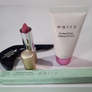 Mally Beauty Makeup Bundle | Primer, Lipstick & Eye Essentials | New